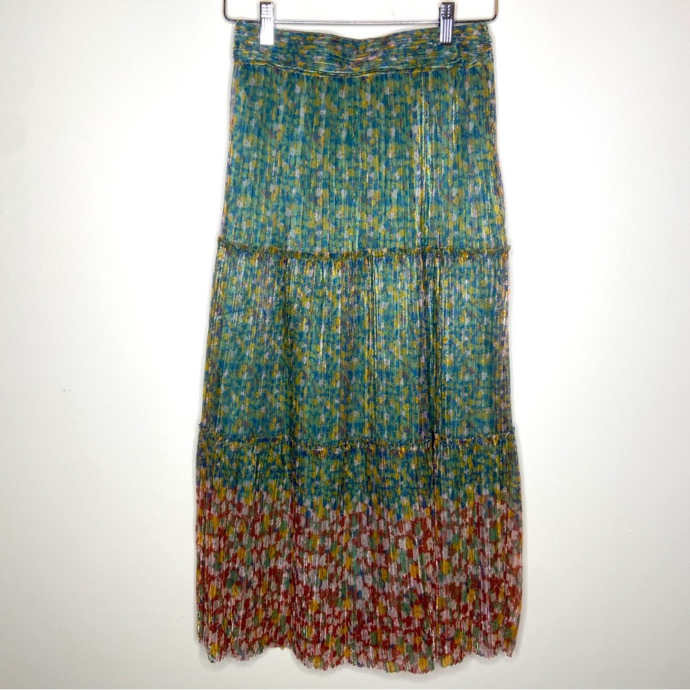 ba&sh metallic midi skirt